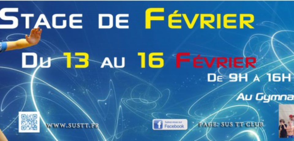 Stage de février – inscriptions