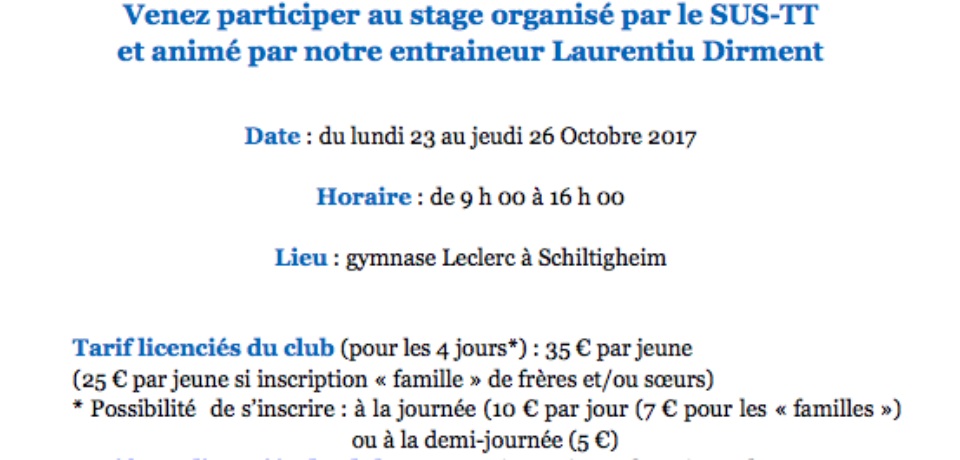 SUSTT-STAGE TOUSSAINT