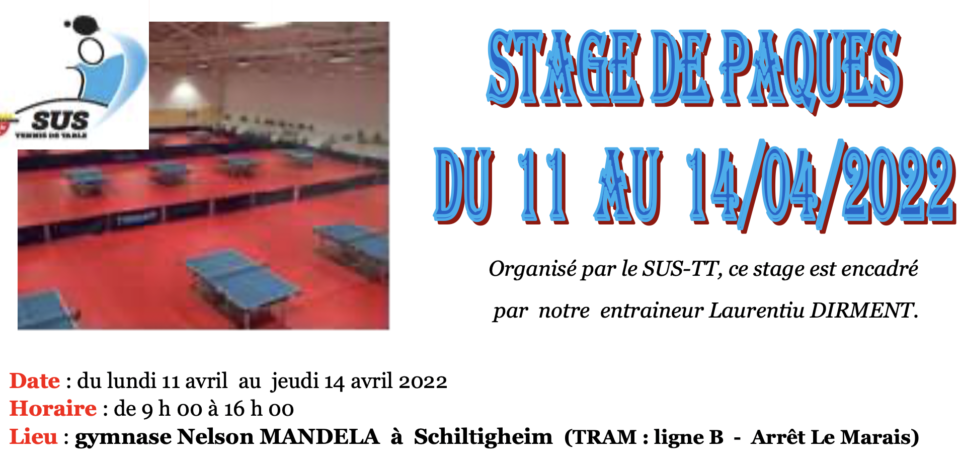 Stage de Paques