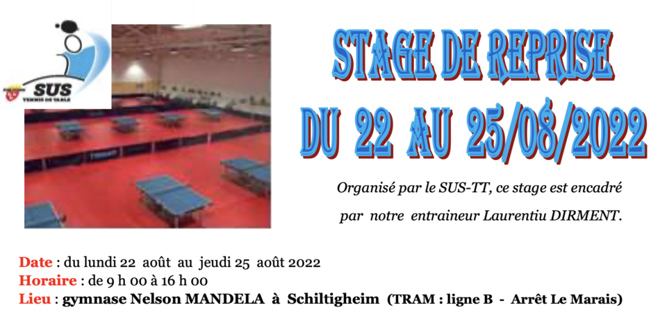 Stage Août